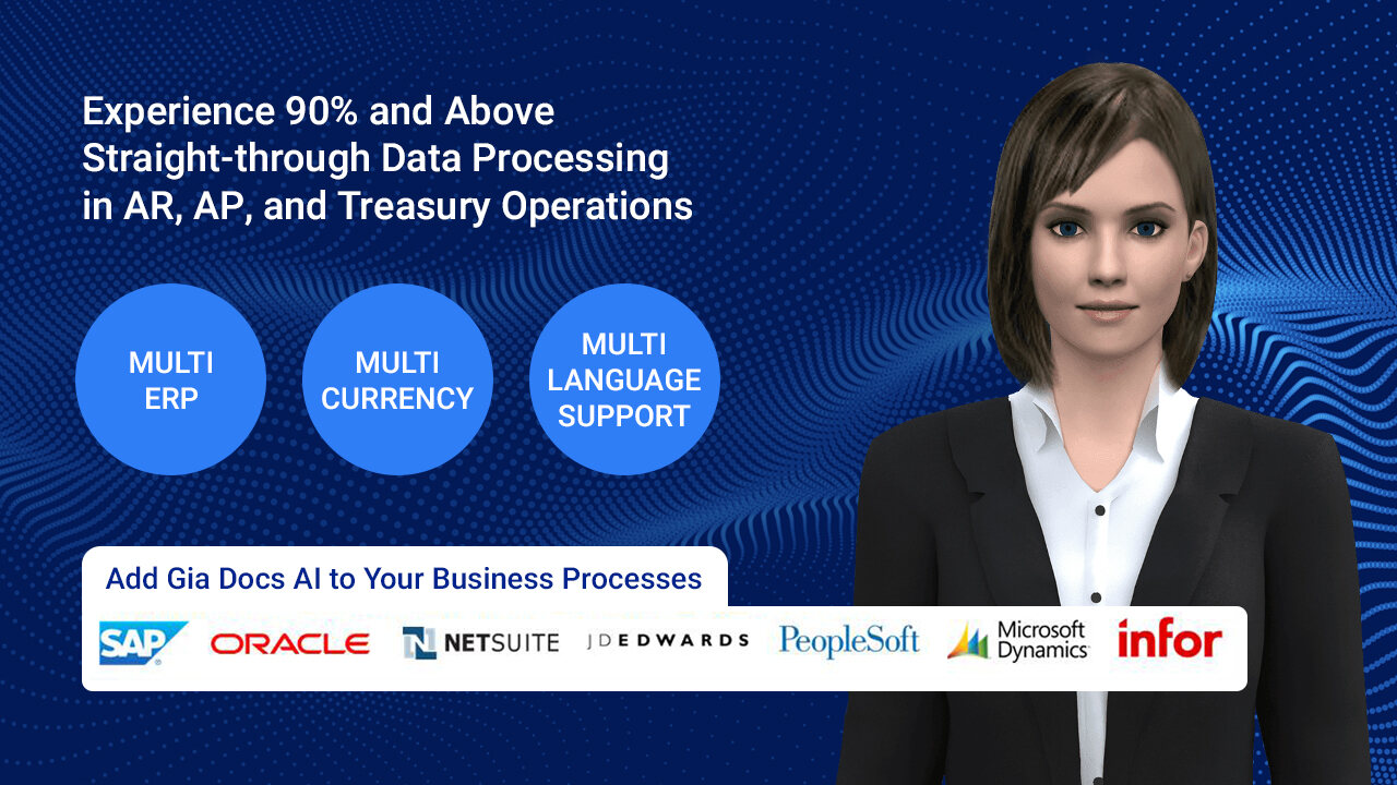 Intelligent Document Processing for Accounts Receivable, Accounts Payable and Treasury made easy with Gia Docs AI 