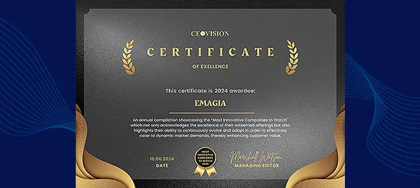 Emagia Recognized as One of the Most Innovative Companies to Watch in 2024 by The CEO Vision