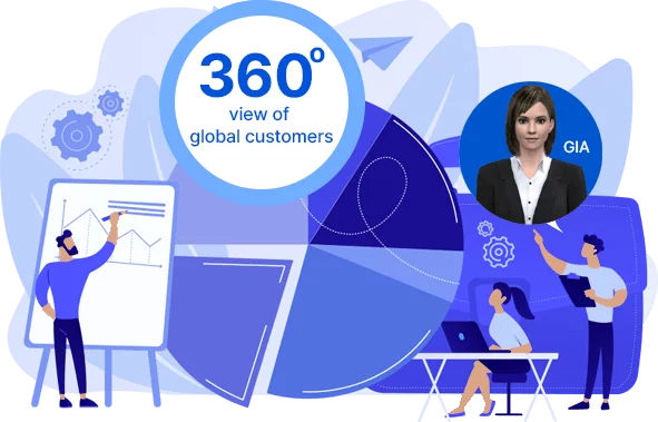 Get a 360 degree view of your customers and gain accurate insights into their payment behavior with Emagia AI-powered AR management software