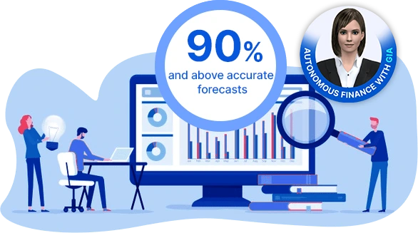 Make all you cash forecasts with 90% and higher accuracy using Emagia AI-driven cash forecasting software.