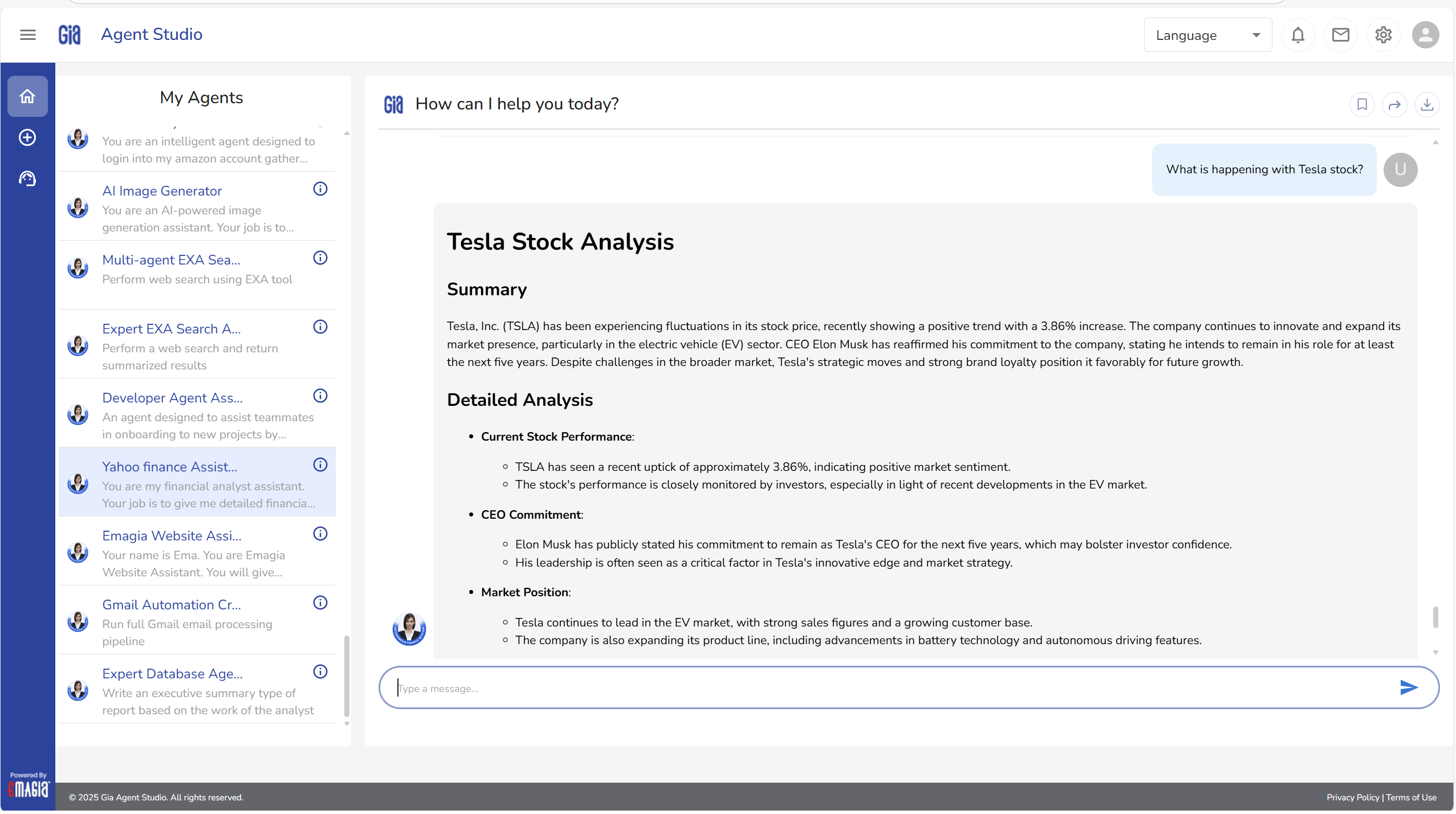 Introducing Gia Agent Orchestration Studio: Build and Manage Your Own Finance AI Workforce